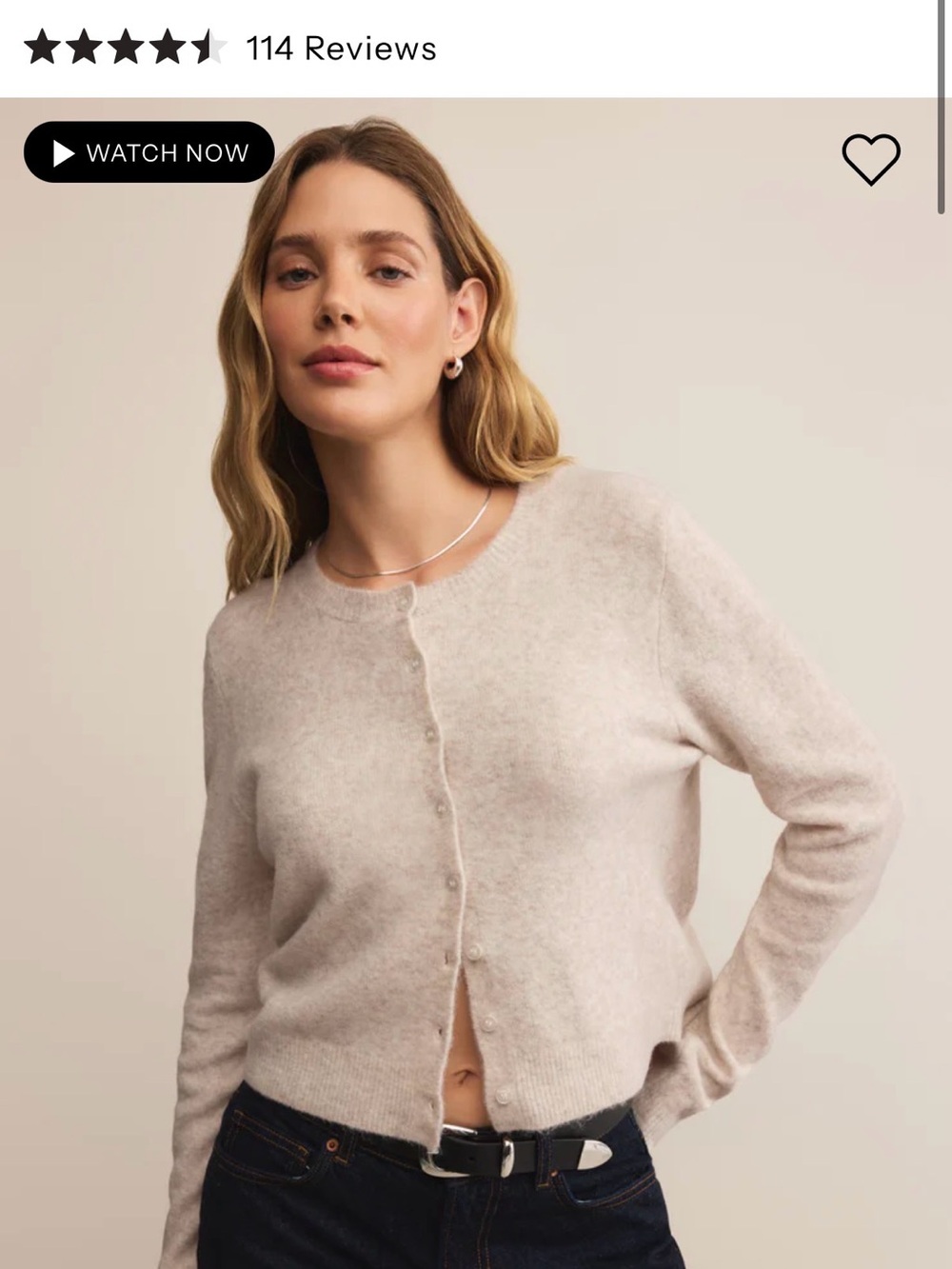 Cozy Medina Button-Front Cardigan - oatmeal Z supply NWT